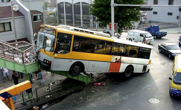 city bus crash accident