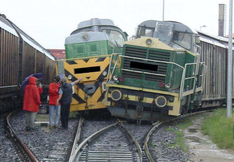 Trains crash accident