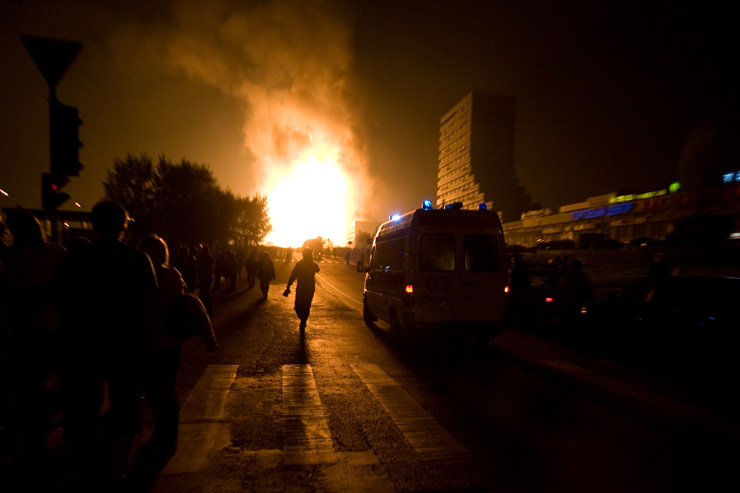 Газовый факел Москвы (44 фото + 2 видео)