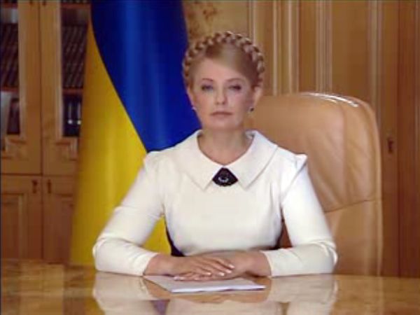 Юлия Тимошенко перед выступлением (видео)