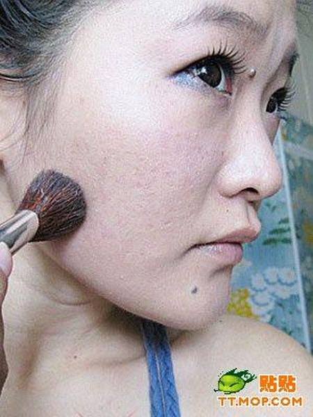 Китайская девочка до и после косметики (12 фото)