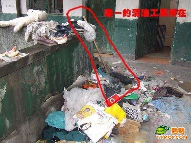 Самое грязное общежитие (8 фото)