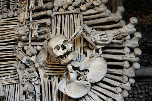 Церковь из человечестких костей и черепов (10 фото)