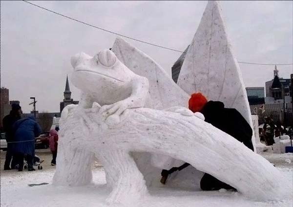 Скульптуры из снега (30 фото)