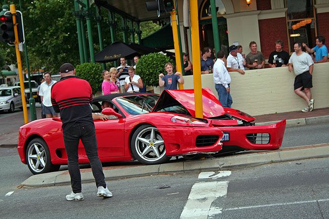 Ferrari car accident